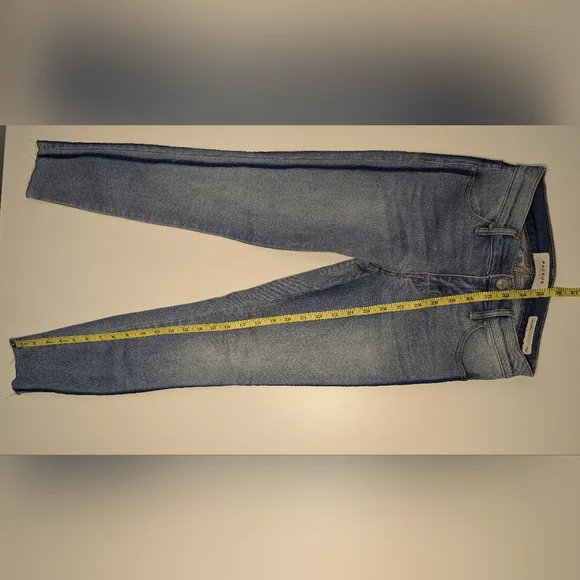 Pac Sun Womens Ankle Jegging Size 23 - 2 Blue Stripes down the side - Picture 10 of 11